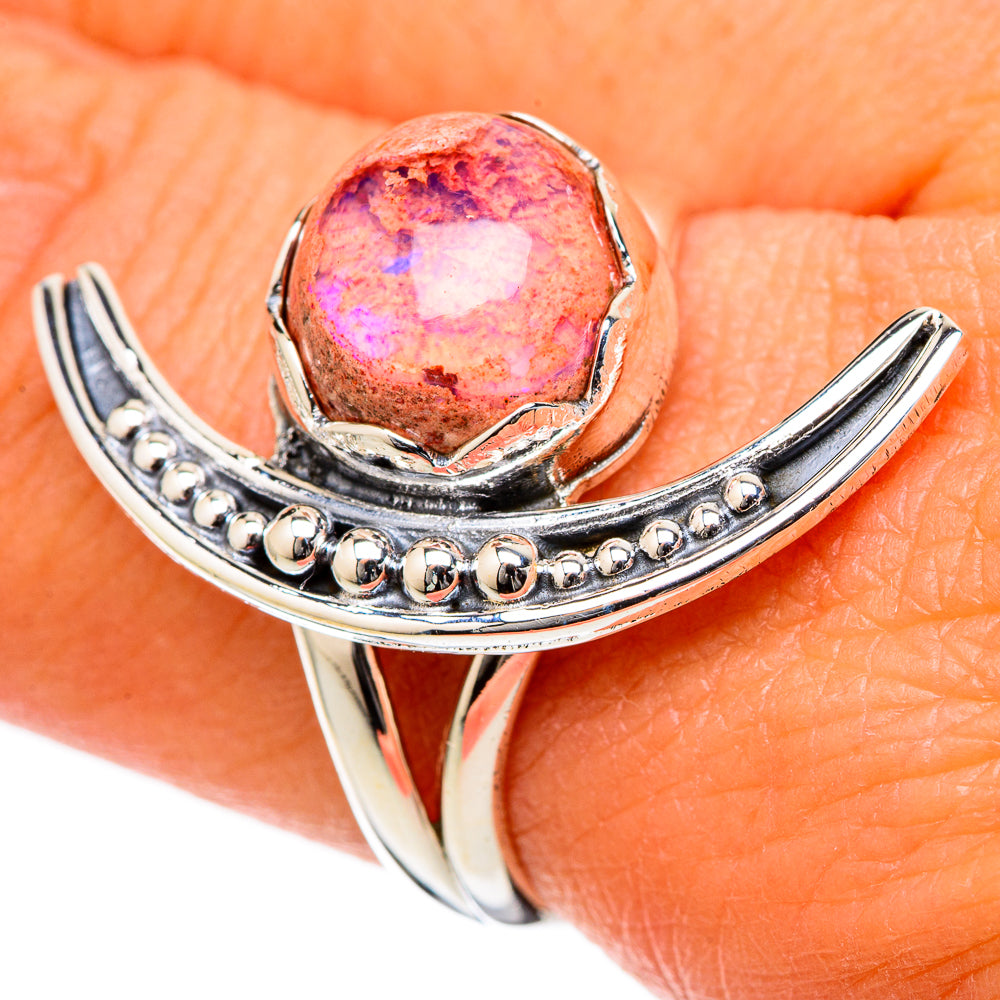 Mexican Fire Opal Rings handcrafted by Anasilvercos - RING105045