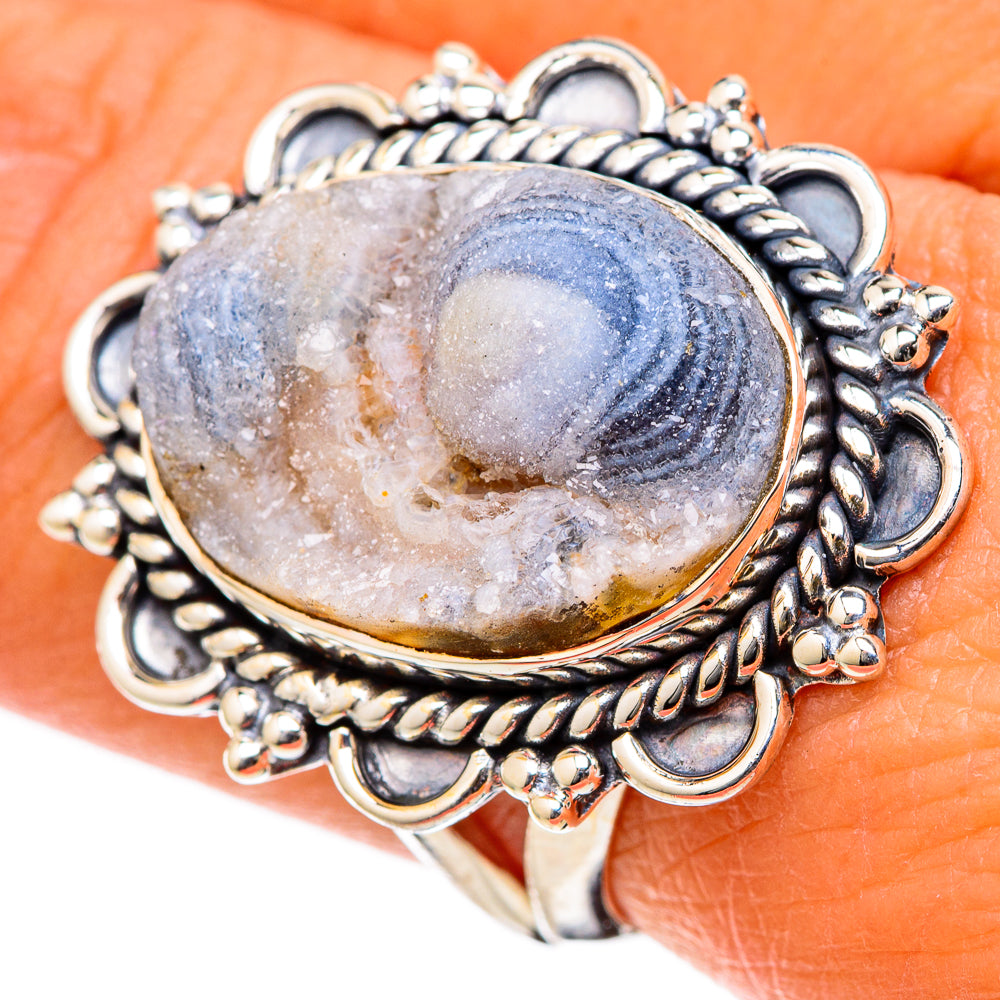 Desert Druzy Rings handcrafted by Anasilvercos - RING105047