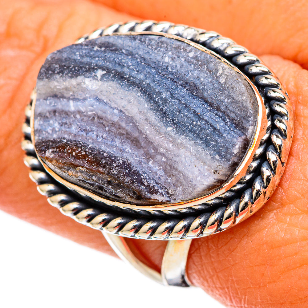 Desert Druzy Rings handcrafted by Anasilvercos - RING105048