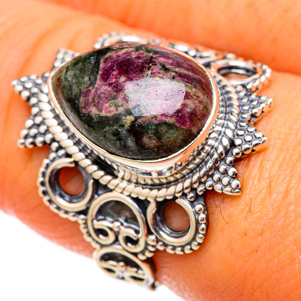 Russian Eudialyte Rings handcrafted by Anasilvercos - RING105070