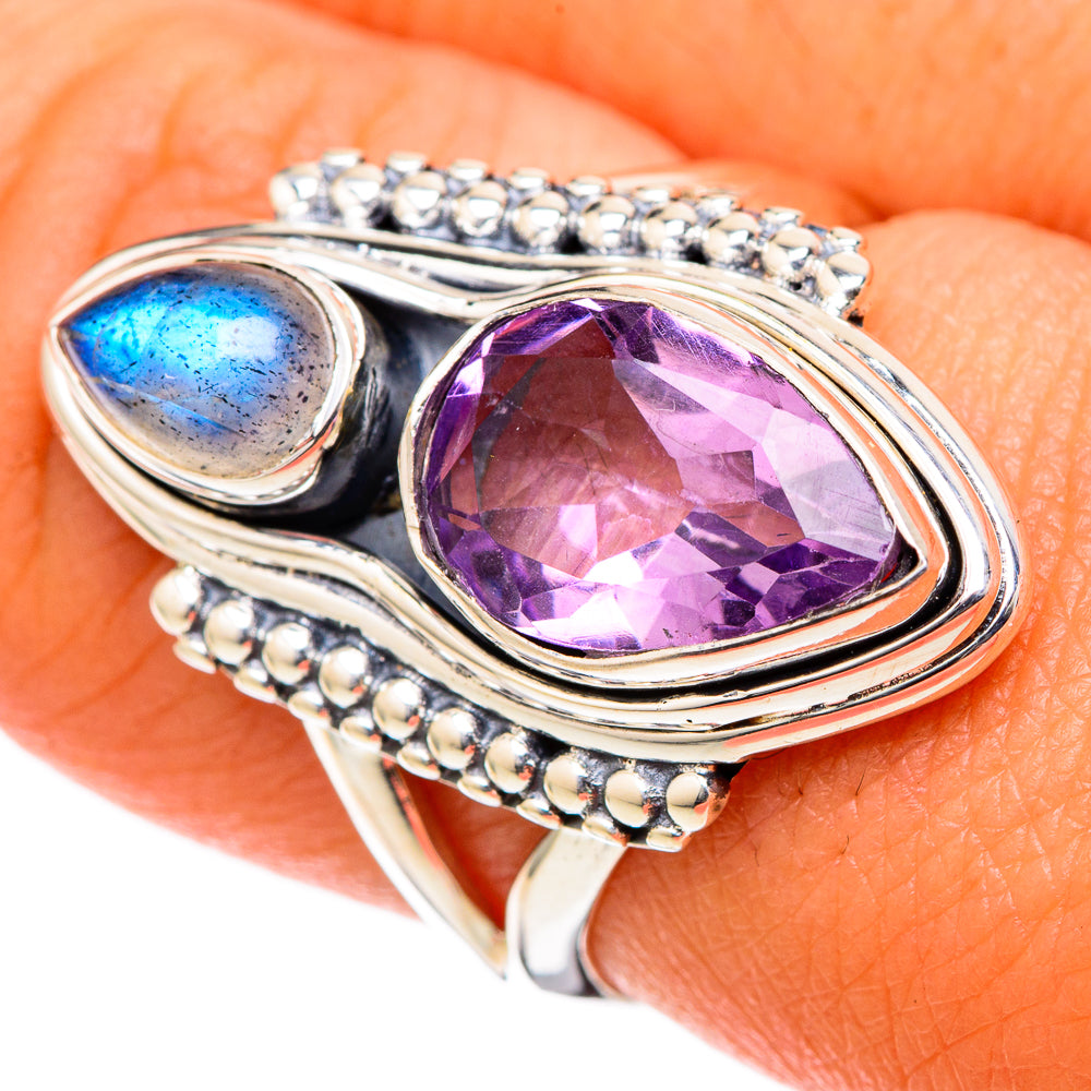 Amethyst Rings handcrafted by Anasilvercos - RING105073