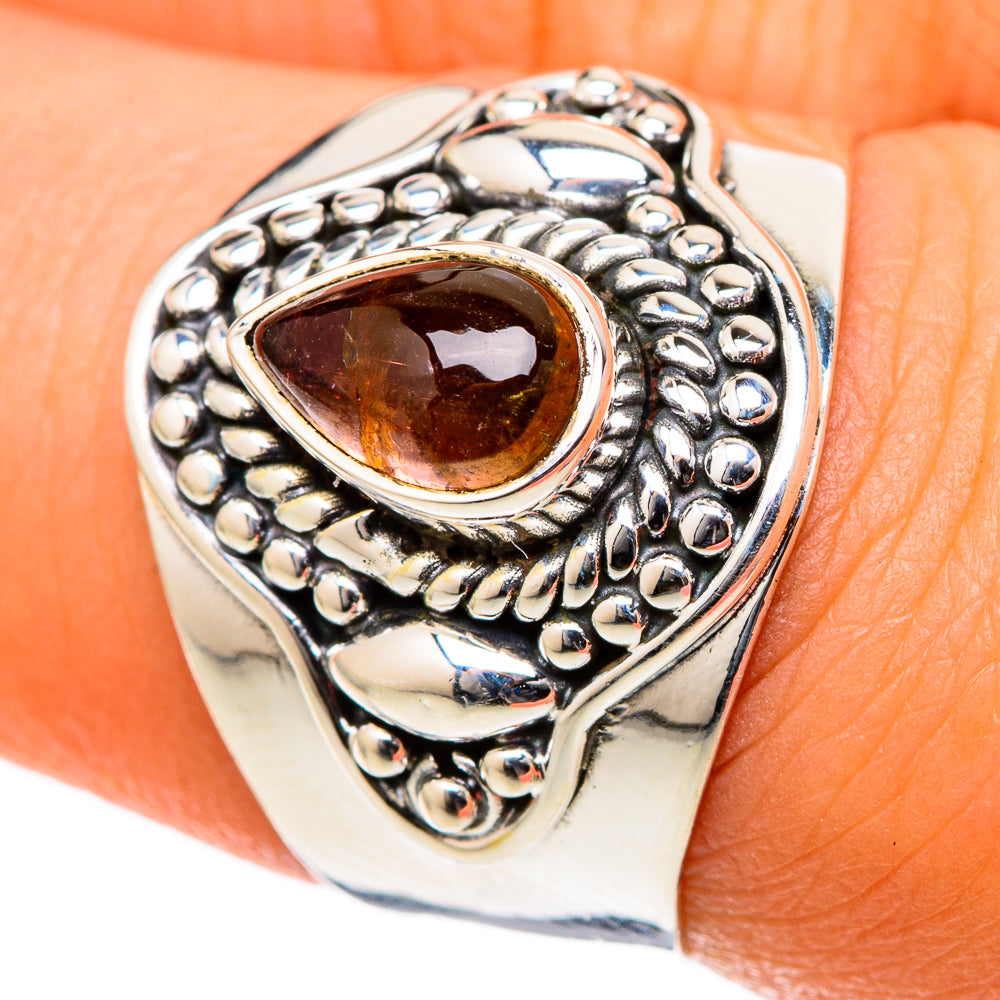 Pink Tourmaline Rings handcrafted by Anasilvercos - RING105080
