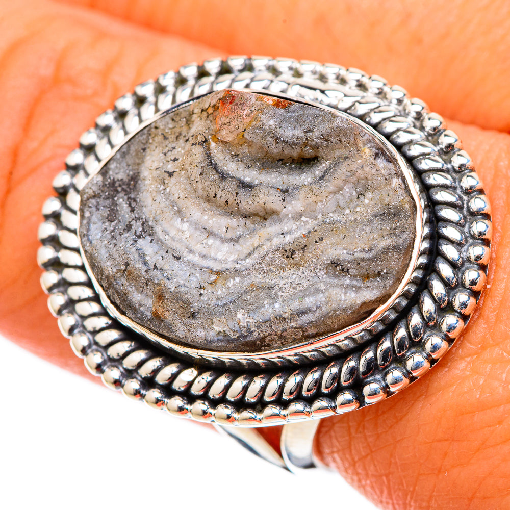 Desert Druzy Rings handcrafted by Anasilvercos - RING105083