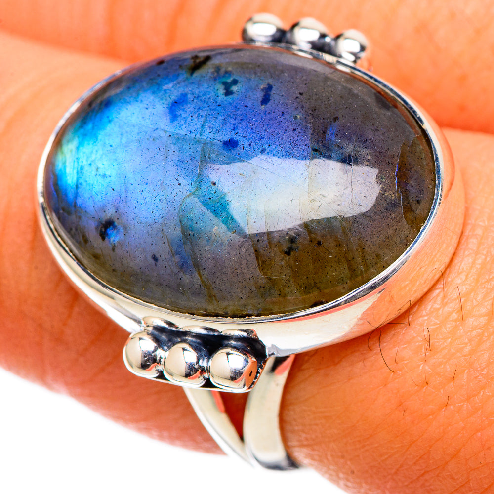 Labradorite Rings handcrafted by Anasilvercos - RING105084