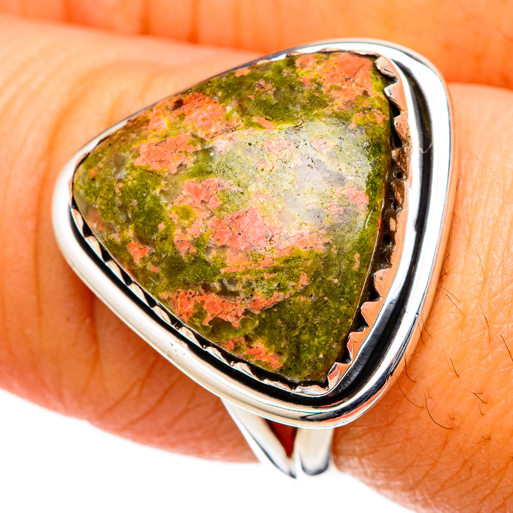 Unakite Rings handcrafted by Anasilvercos - RING105093