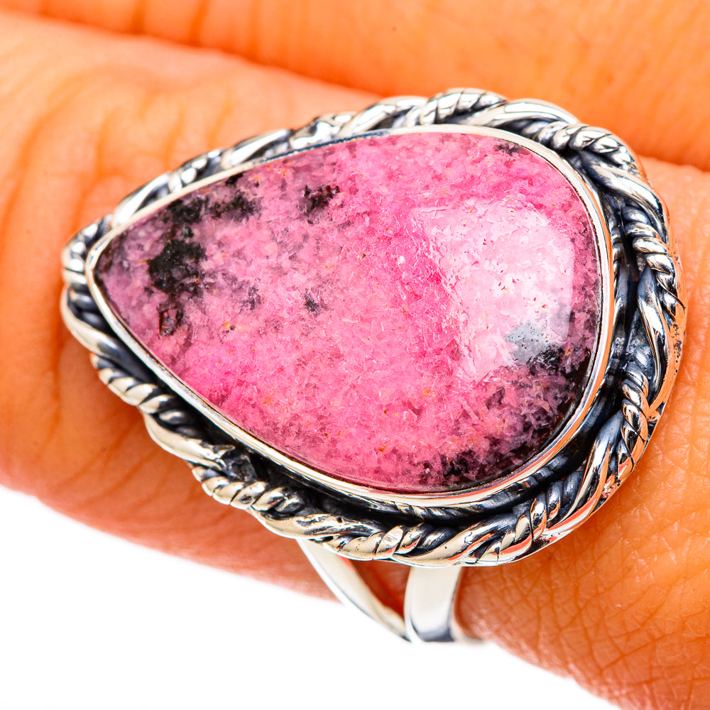 Rhodonite Rings handcrafted by Anasilvercos - RING105102