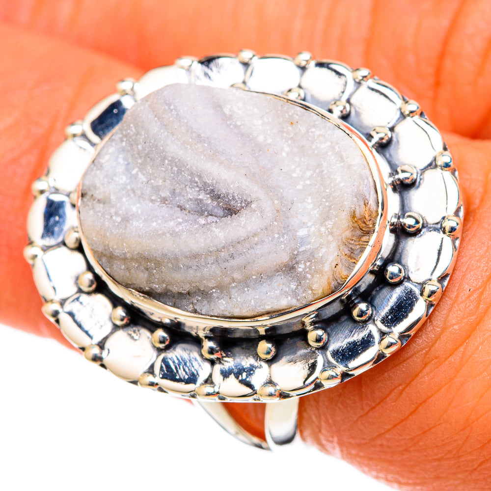 Desert Druzy Rings handcrafted by Anasilvercos - RING105117