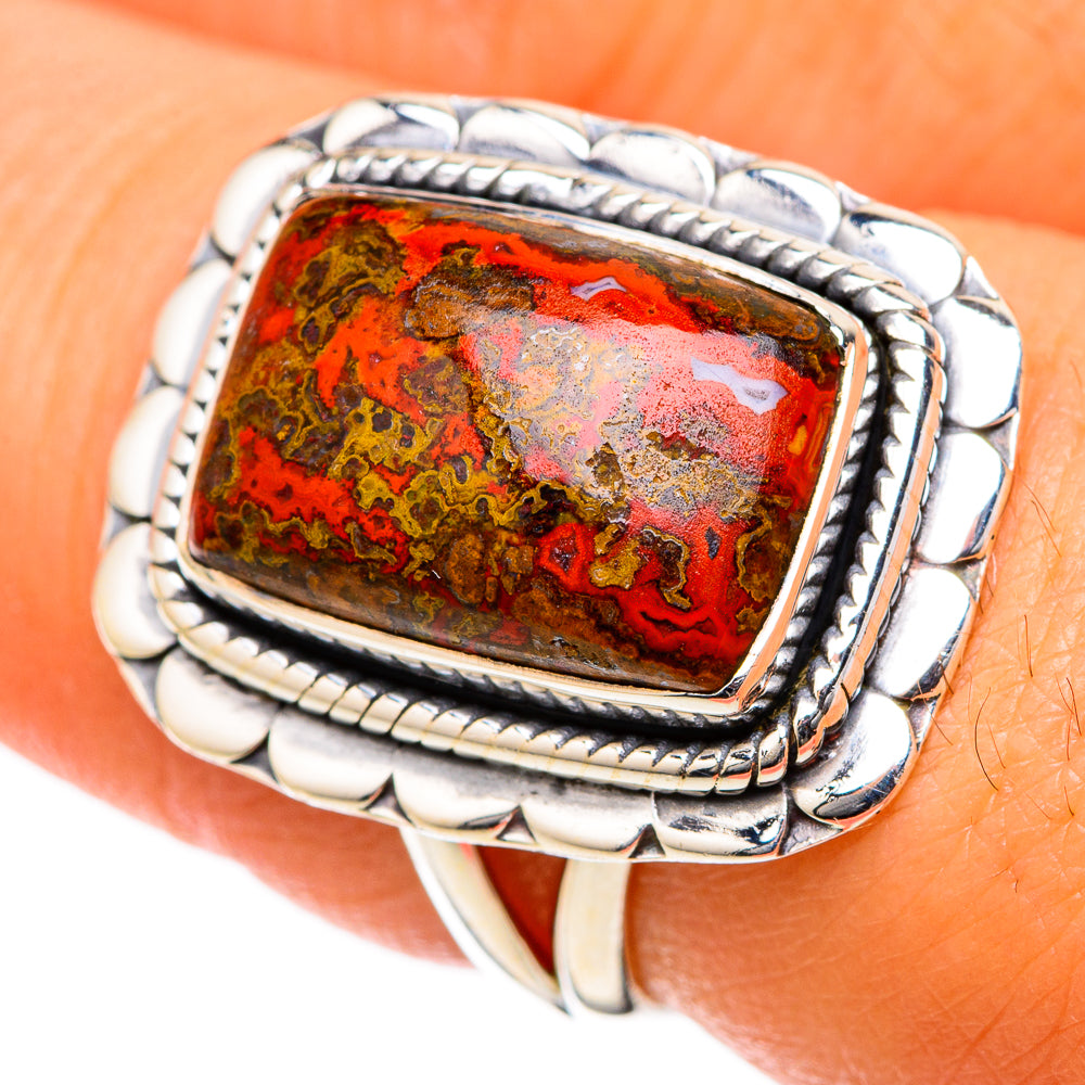 Moroccan Agate Rings handcrafted by Anasilvercos - RING105133