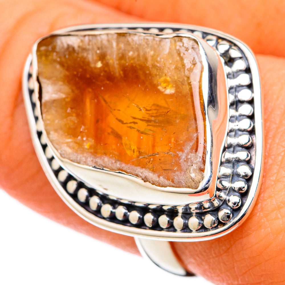 Citrine Rings handcrafted by Anasilvercos - RING105134