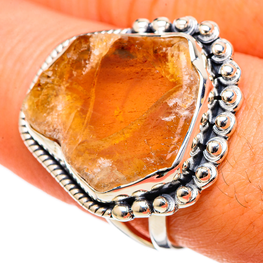 Citrine Rings handcrafted by Anasilvercos - RING105163