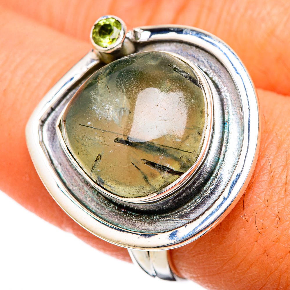 Prehnite Rings handcrafted by Anasilvercos - RING105179
