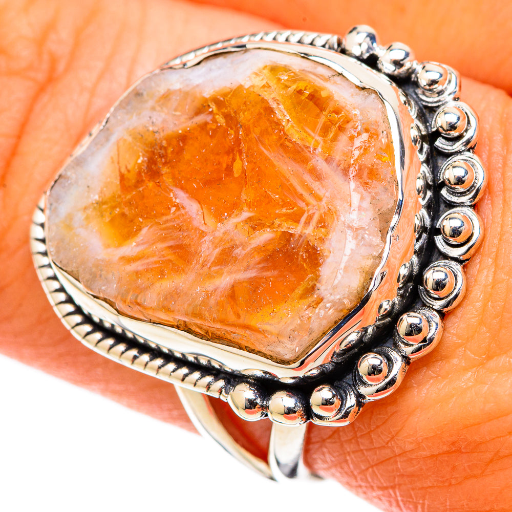 Citrine Rings handcrafted by Anasilvercos - RING105185