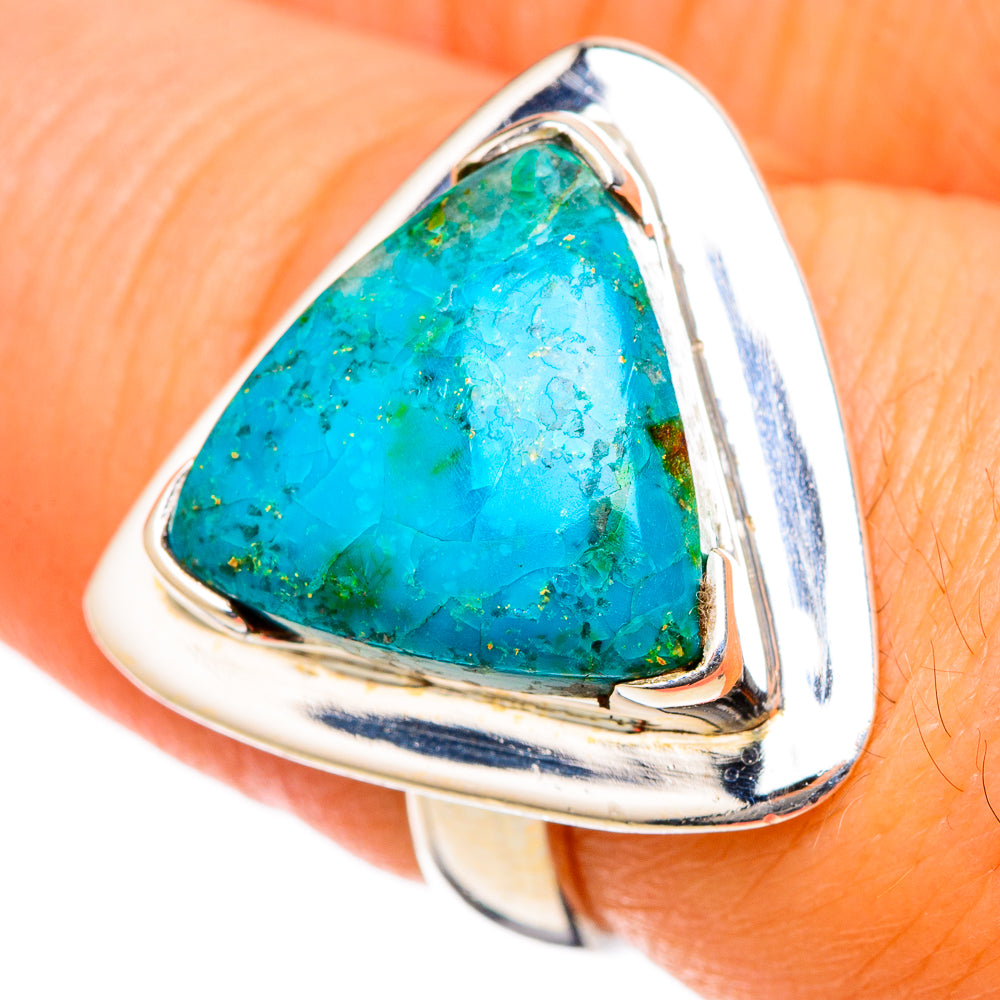 Chrysocolla Rings handcrafted by Anasilvercos - RING105196
