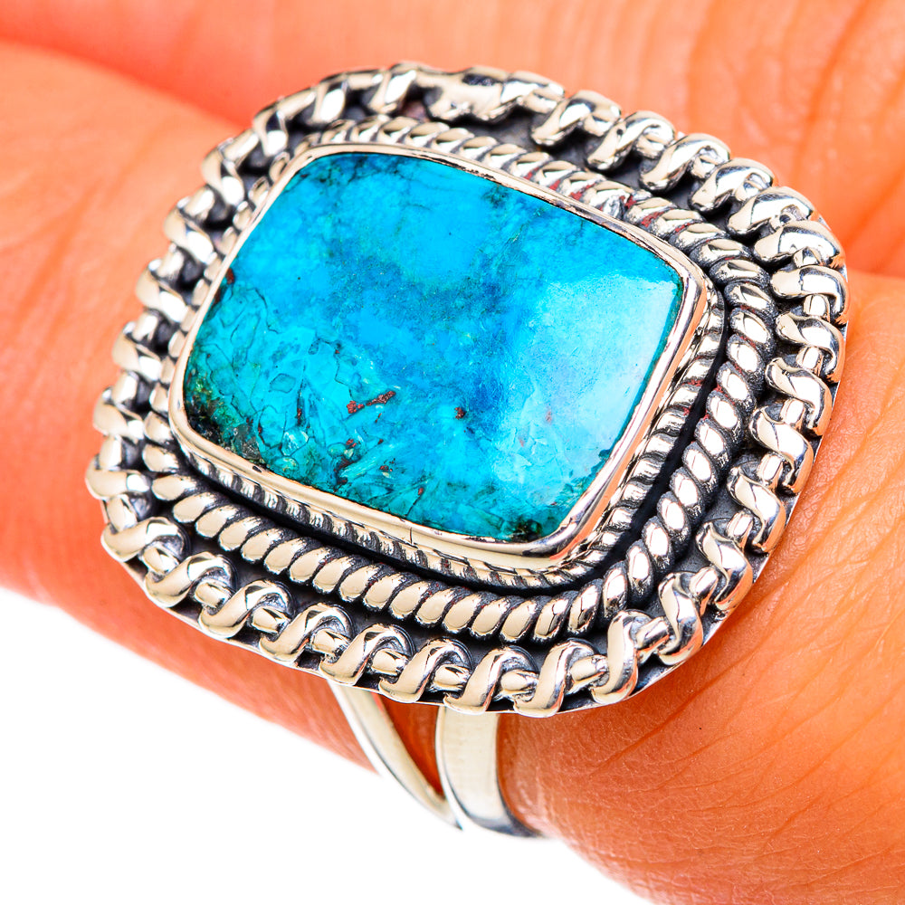 Chrysocolla Rings handcrafted by Anasilvercos - RING105198