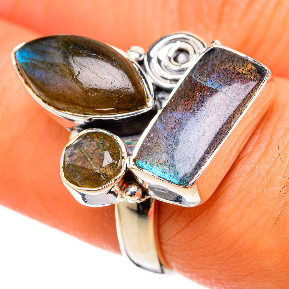 Labradorite Rings handcrafted by Anasilvercos - RING105200