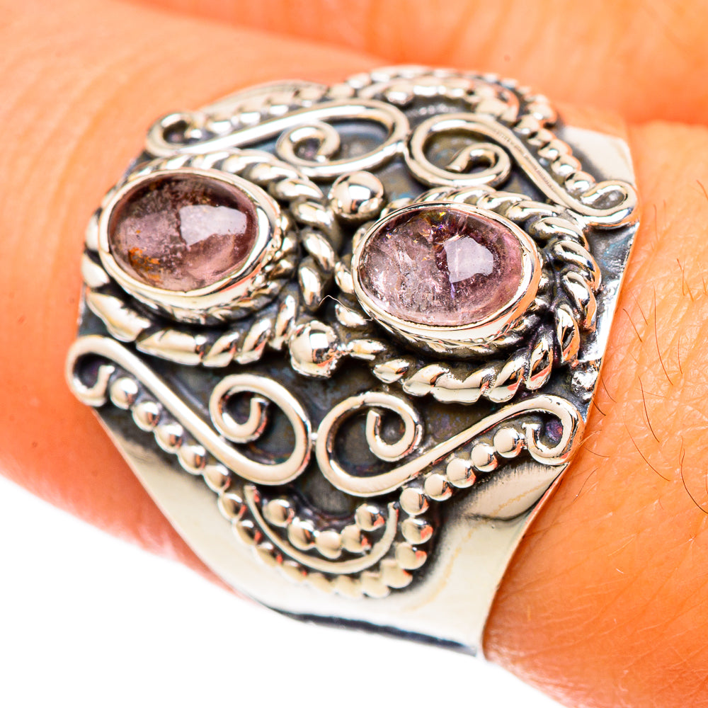 Pink Tourmaline Rings handcrafted by Anasilvercos - RING105209