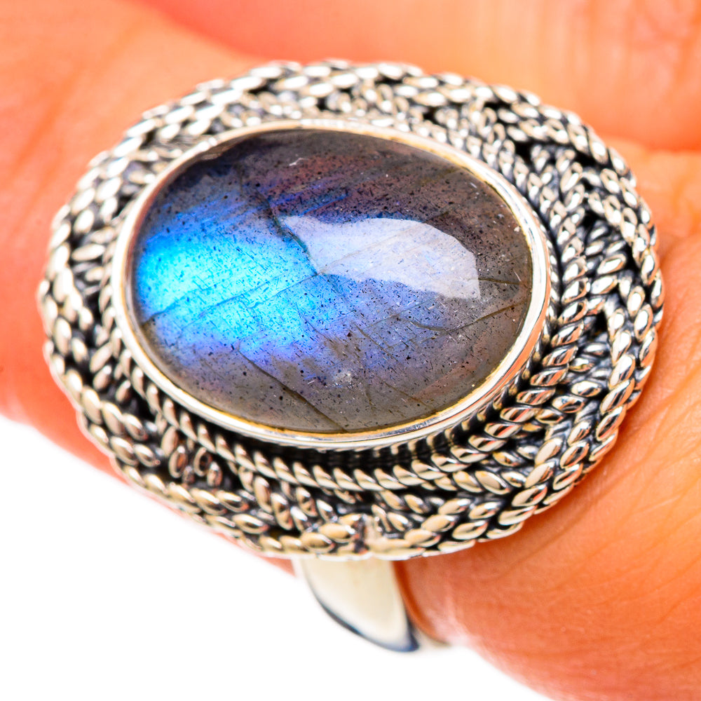 Labradorite Rings handcrafted by Anasilvercos - RING105217