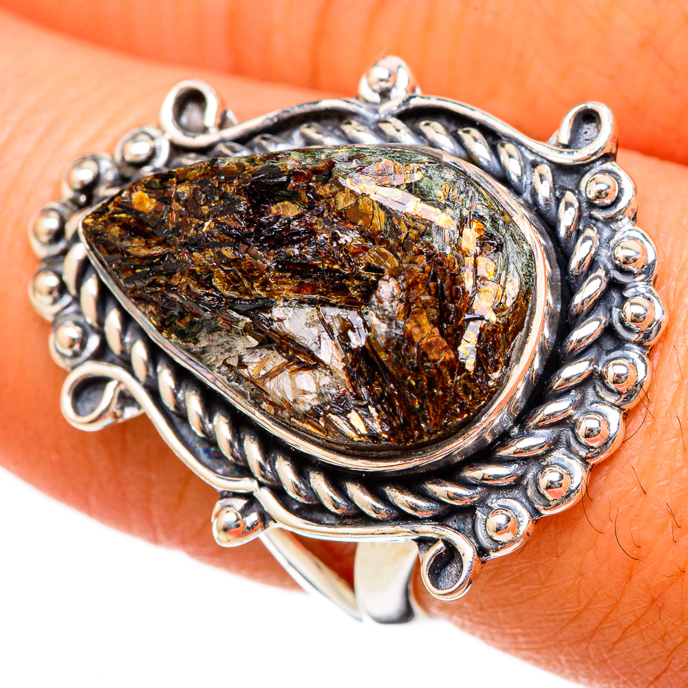 Astrophyllite Rings handcrafted by Anasilvercos - RING105231