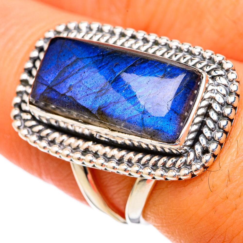 Labradorite Rings handcrafted by Anasilvercos - RING105240