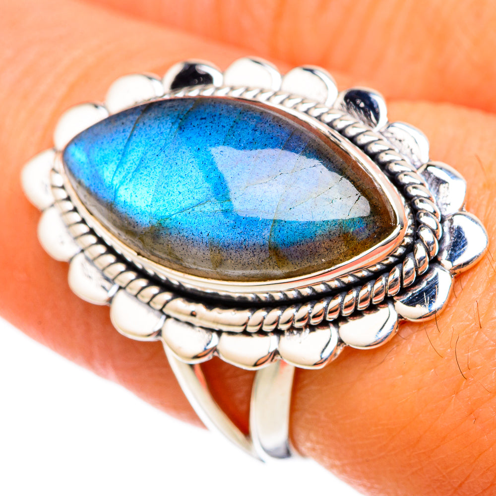 Labradorite Rings handcrafted by Anasilvercos - RING105243
