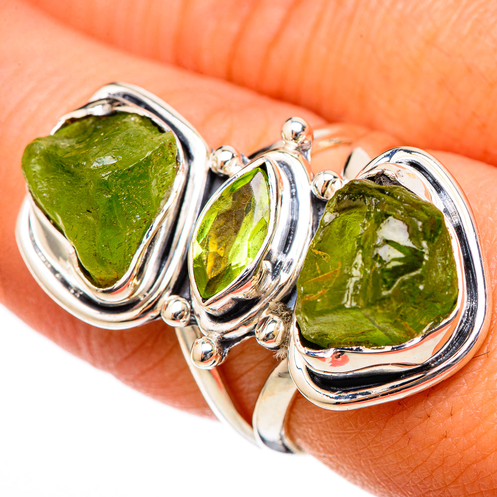 Peridot Rings handcrafted by Anasilvercos - RING105247