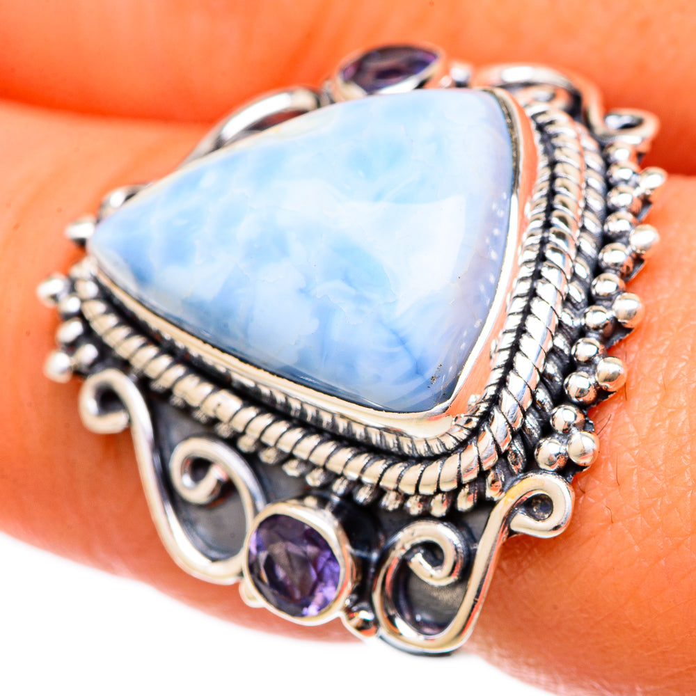 Larimar Rings handcrafted by Anasilvercos - RING105274