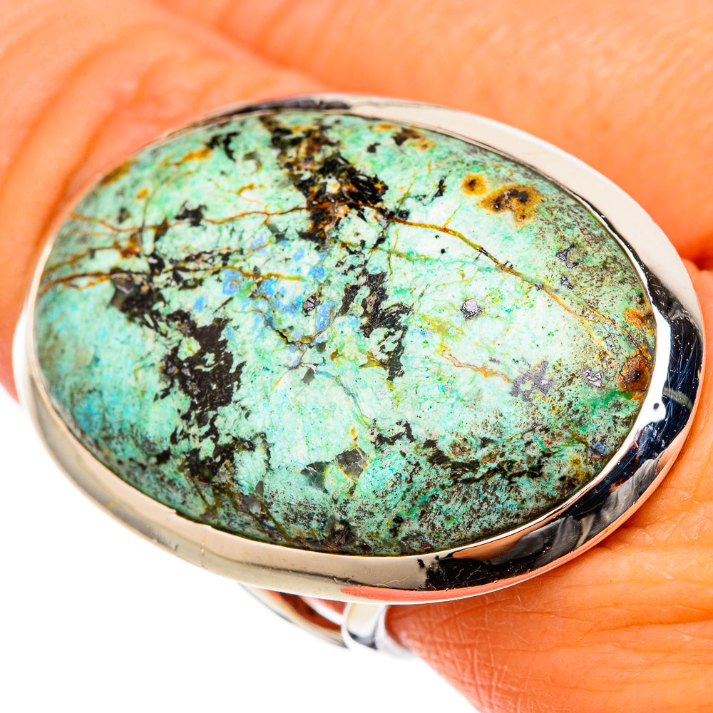 Tibetan Turquoise Rings handcrafted by Anasilvercos - RING105278