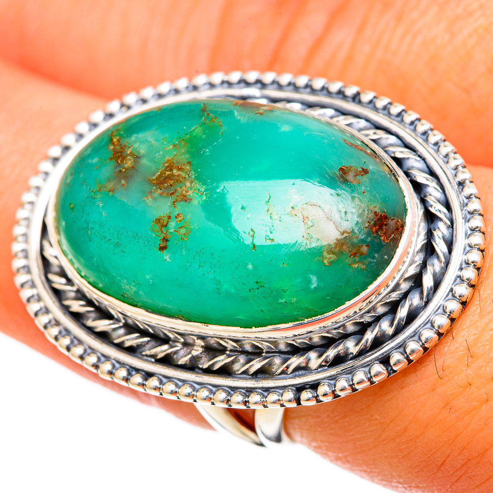 Chrysoprase Rings handcrafted by Anasilvercos - RING105281
