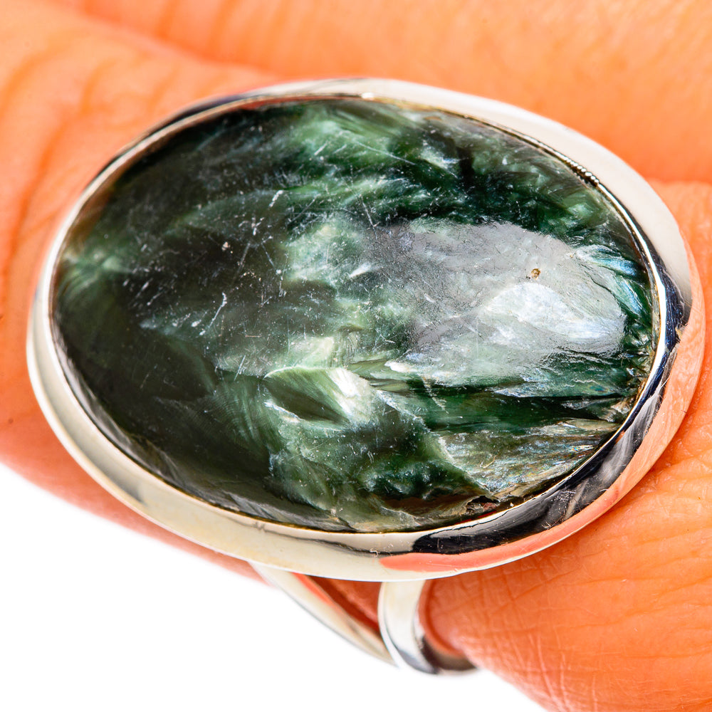 Seraphinite Rings handcrafted by Anasilvercos - RING105284