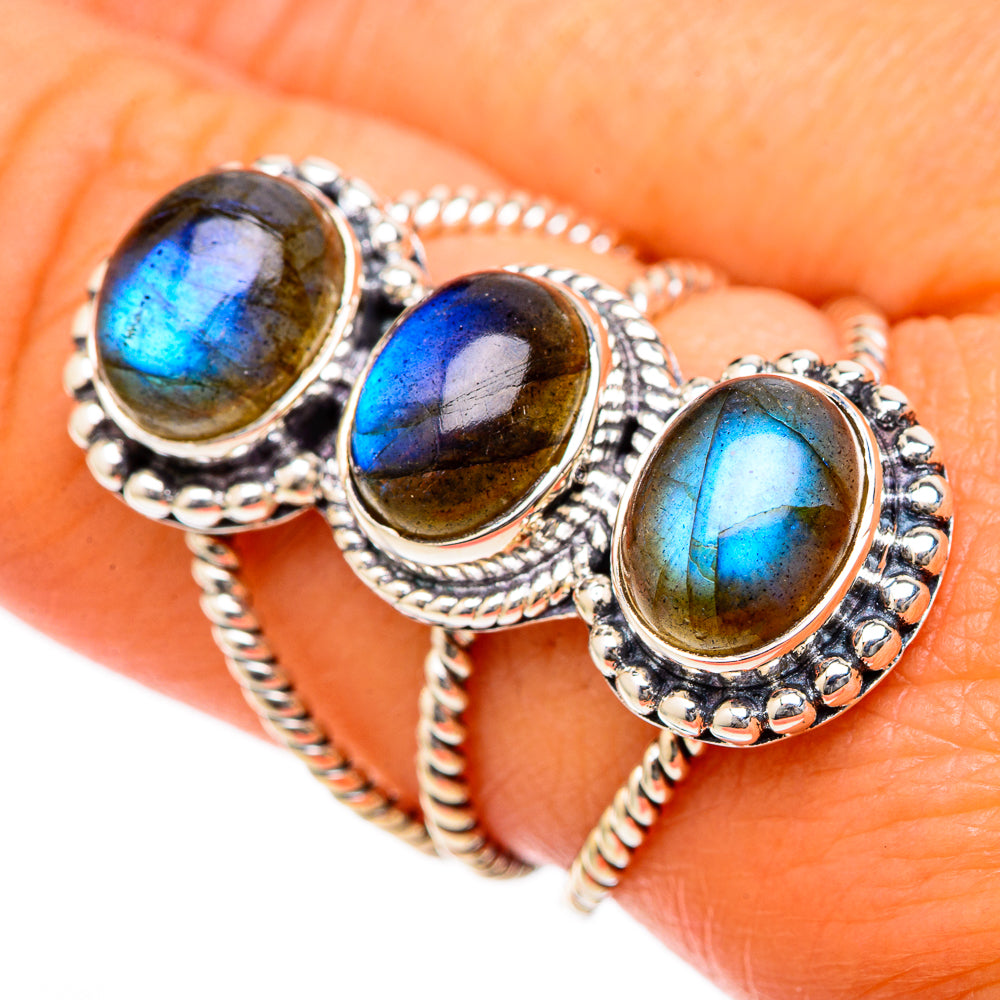 Labradorite Rings handcrafted by Anasilvercos - RING105310
