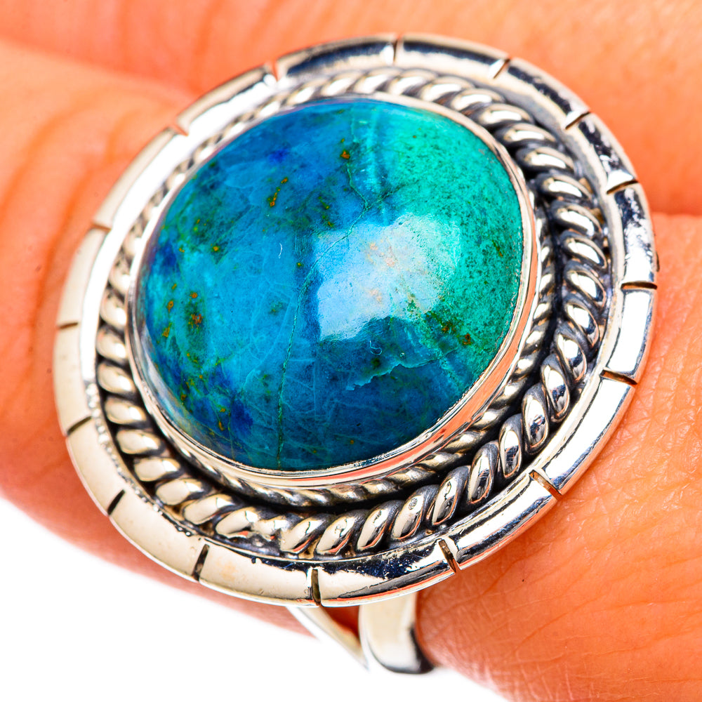 Chrysocolla Rings handcrafted by Anasilvercos - RING105312