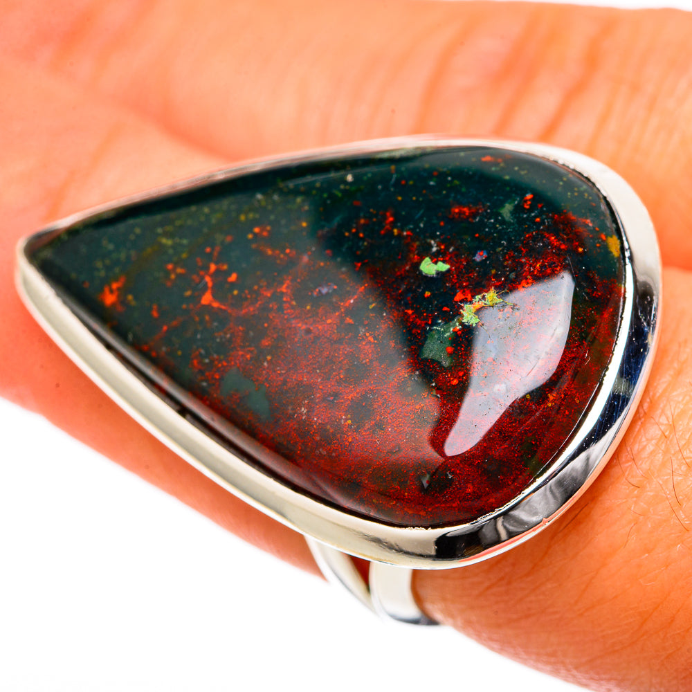 Bloodstone Rings handcrafted by Anasilvercos - RING105315