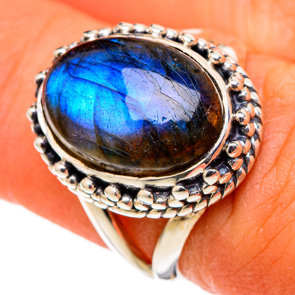 Labradorite Rings handcrafted by Anasilvercos - RING105322