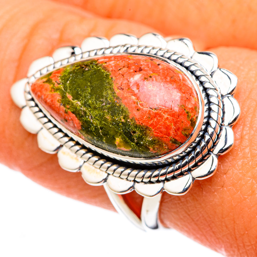 Unakite Rings handcrafted by Anasilvercos - RING105350