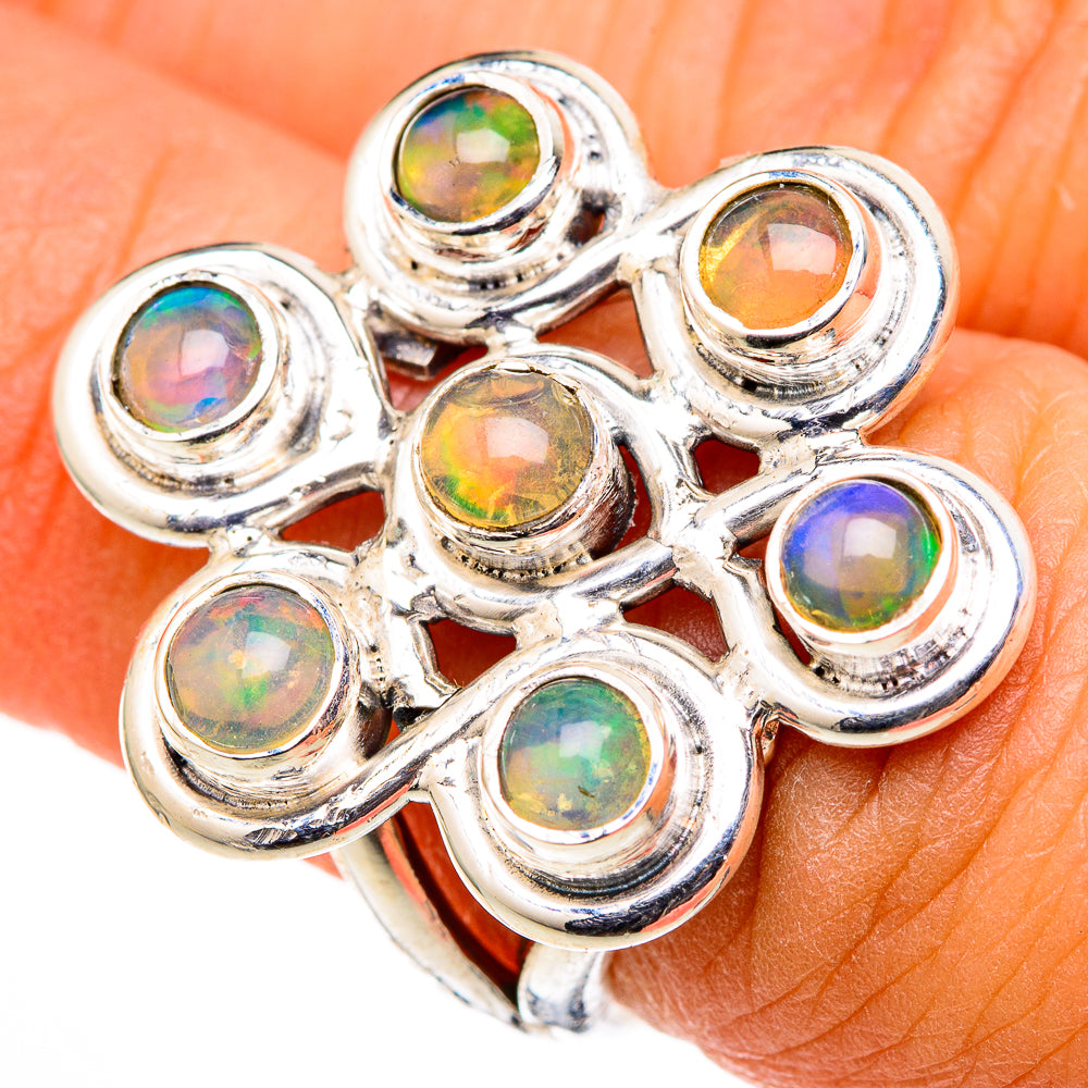 Ethiopian Opal Rings handcrafted by Anasilvercos - RING105353
