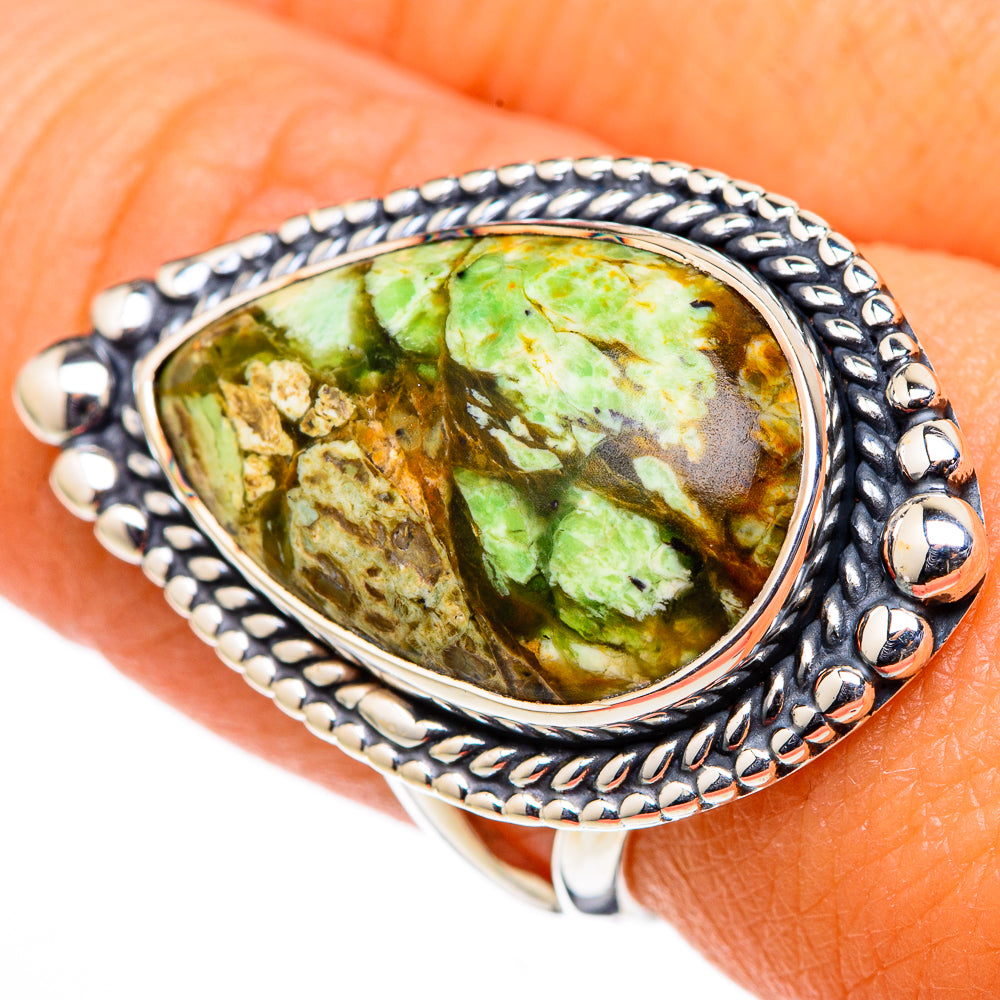 Rianforest Jasper Rings handcrafted by Anasilvercos - RING105366