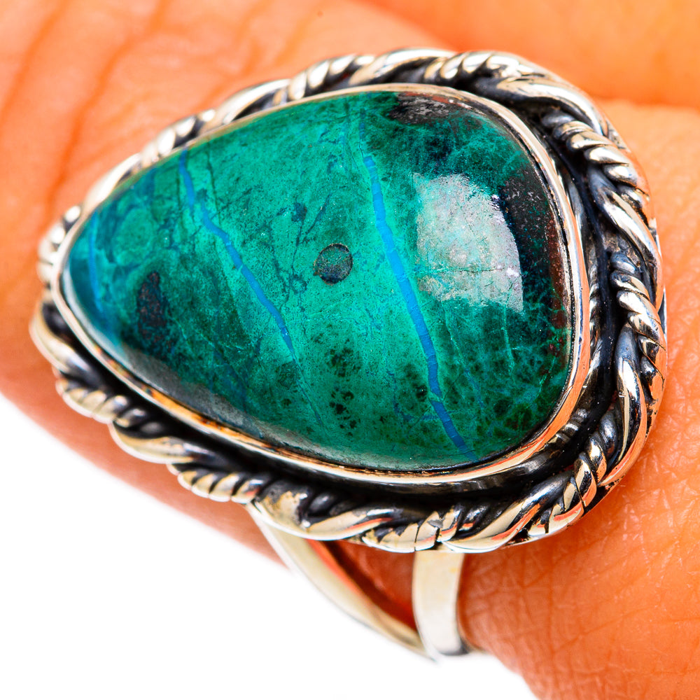 Chrysocolla Rings handcrafted by Anasilvercos - RING105367
