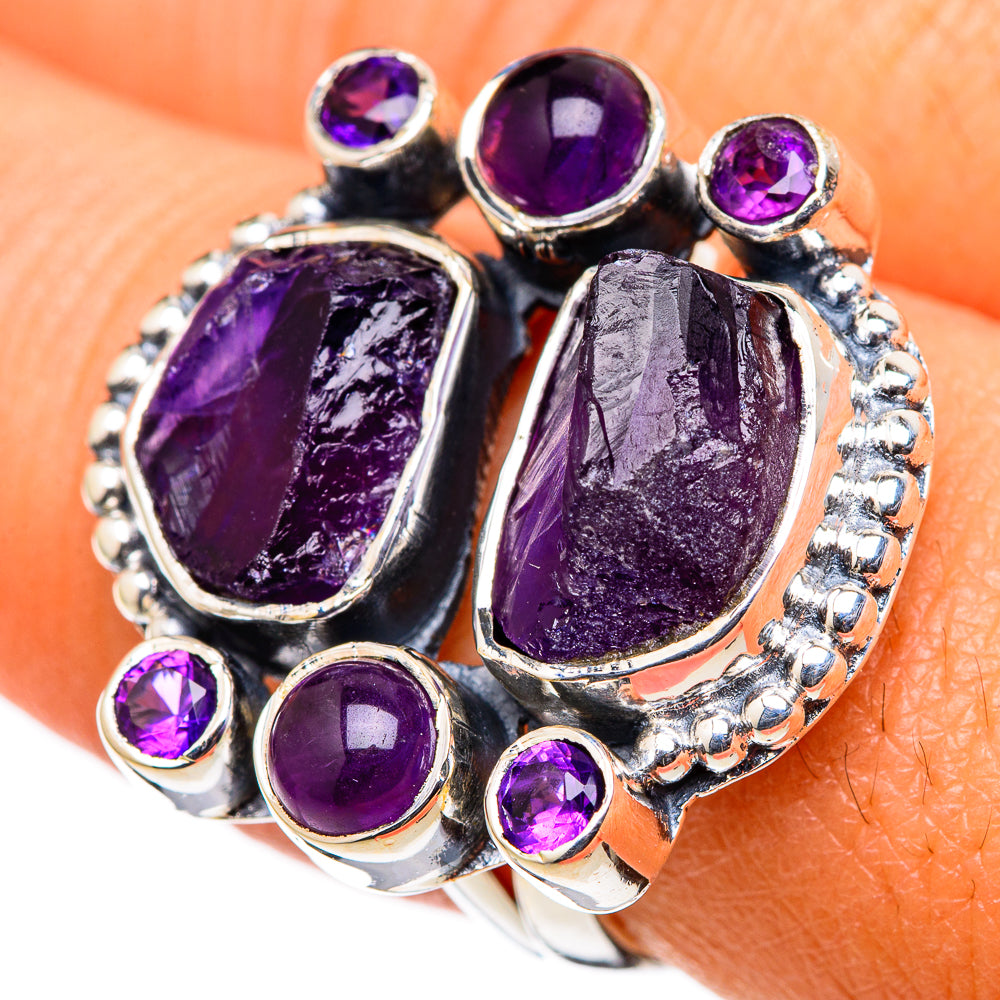 Amethyst Rings handcrafted by Anasilvercos - RING105379