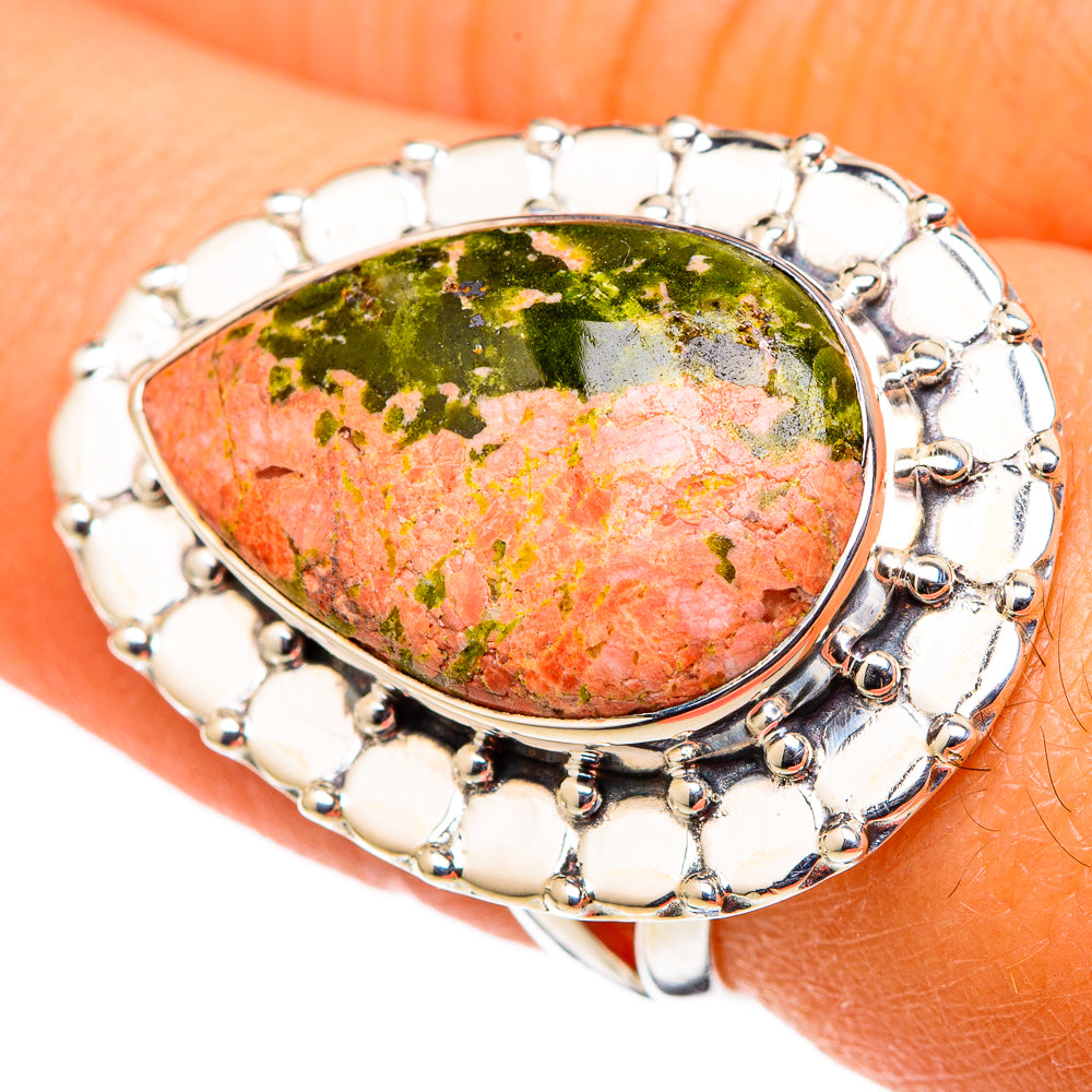 Unakite Rings handcrafted by Anasilvercos - RING105389