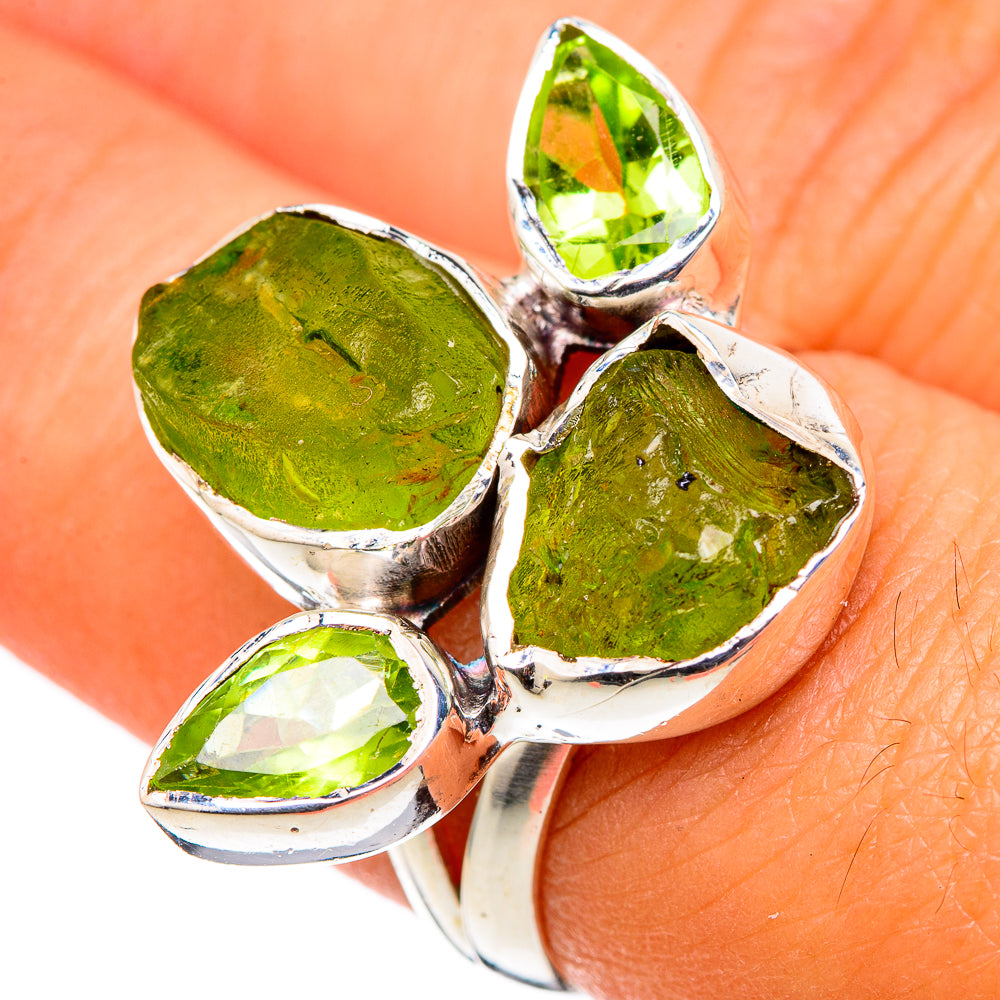 Peridot Rings handcrafted by Anasilvercos - RING105401