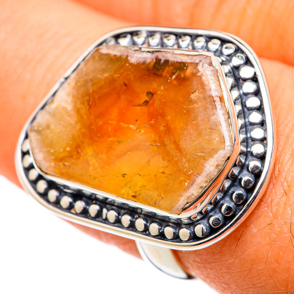 Citrine Rings handcrafted by Anasilvercos - RING105411
