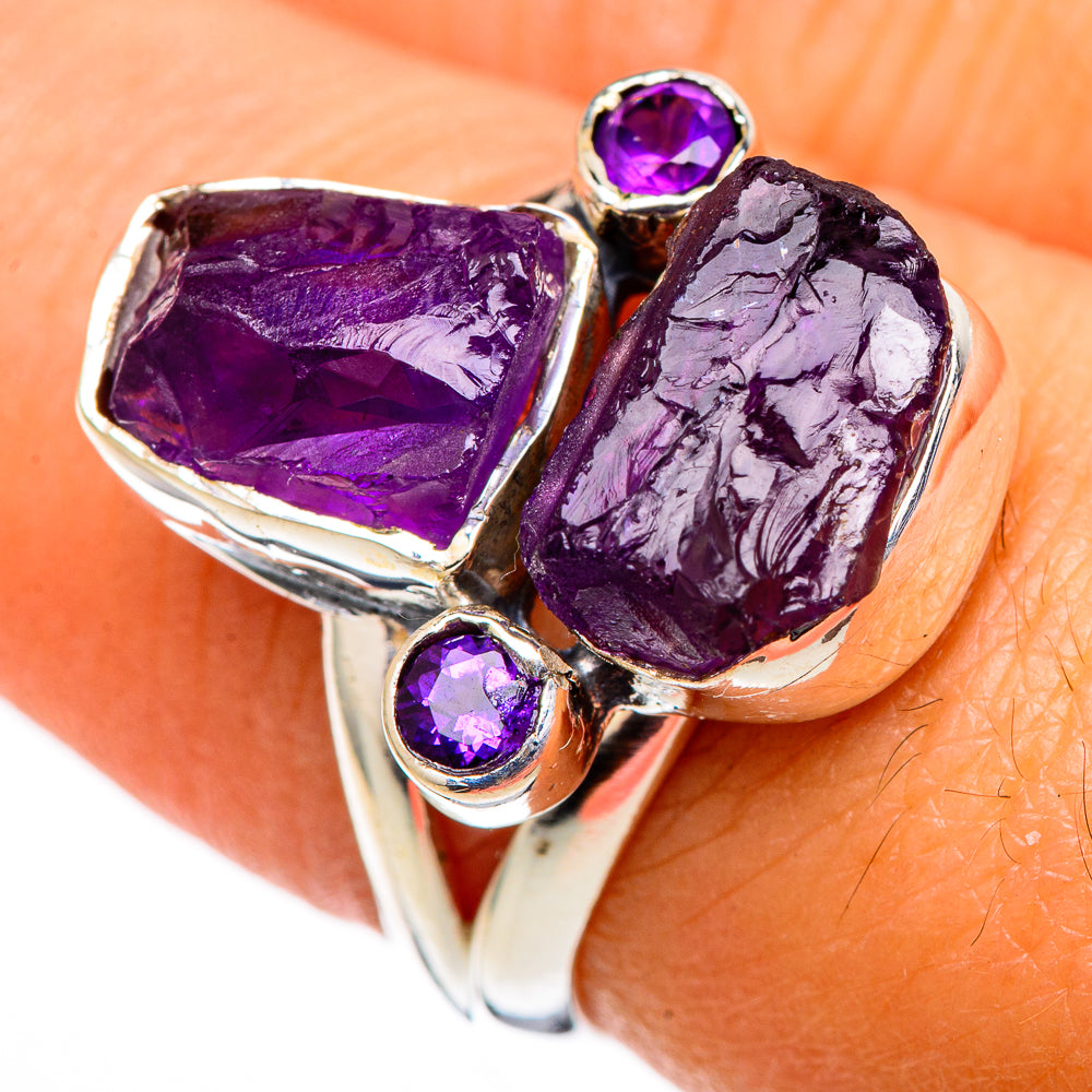 Amethyst Rings handcrafted by Anasilvercos - RING105417
