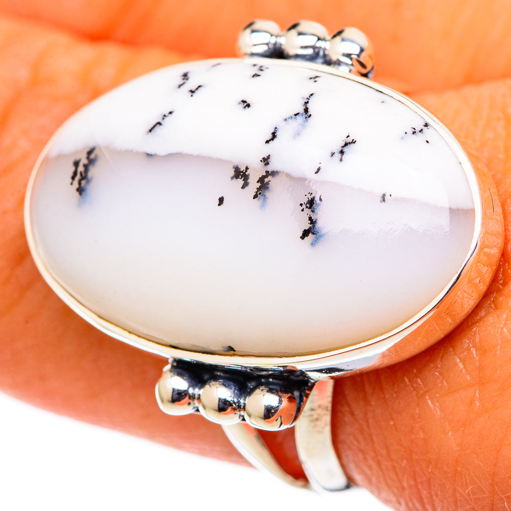 Dendritic Opal Rings handcrafted by Anasilvercos - RING105426