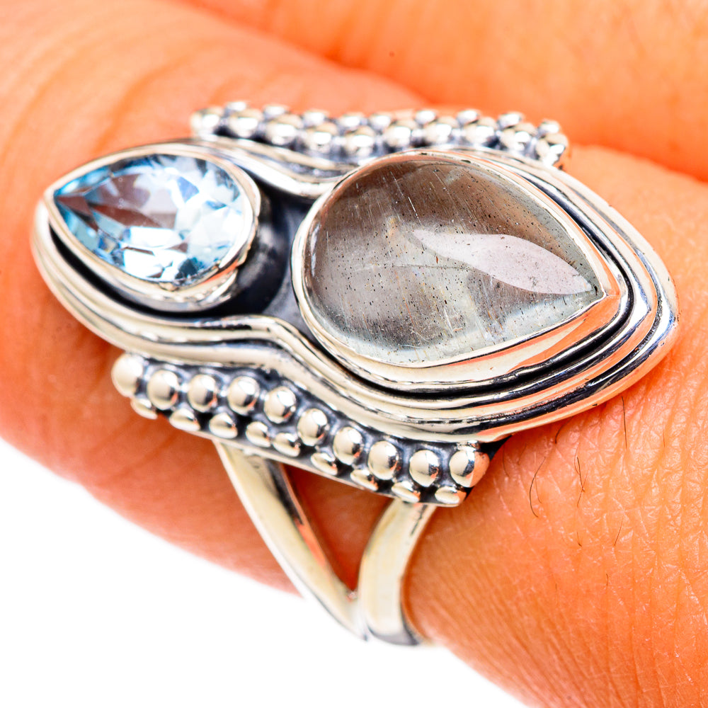 Aquamarine Rings handcrafted by Anasilvercos - RING105443