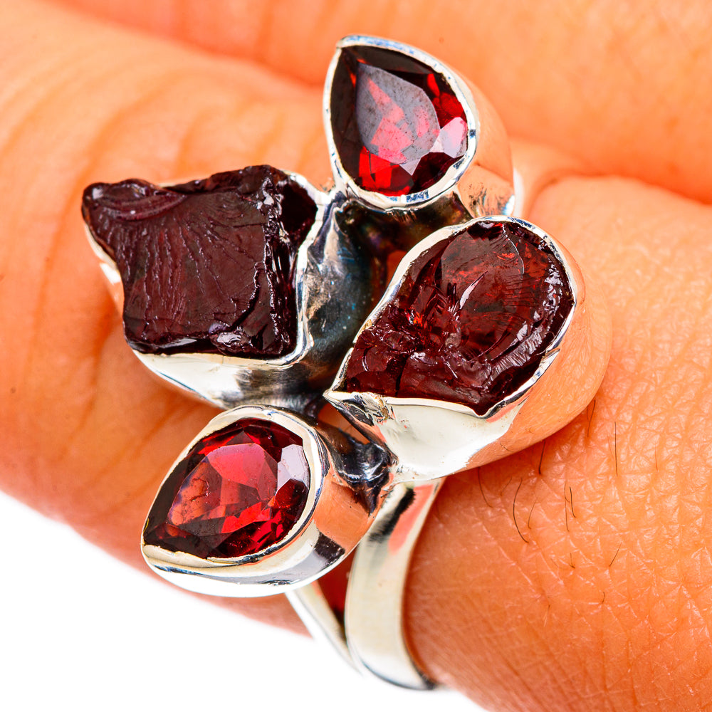 Garnet Rings handcrafted by Anasilvercos - RING105460