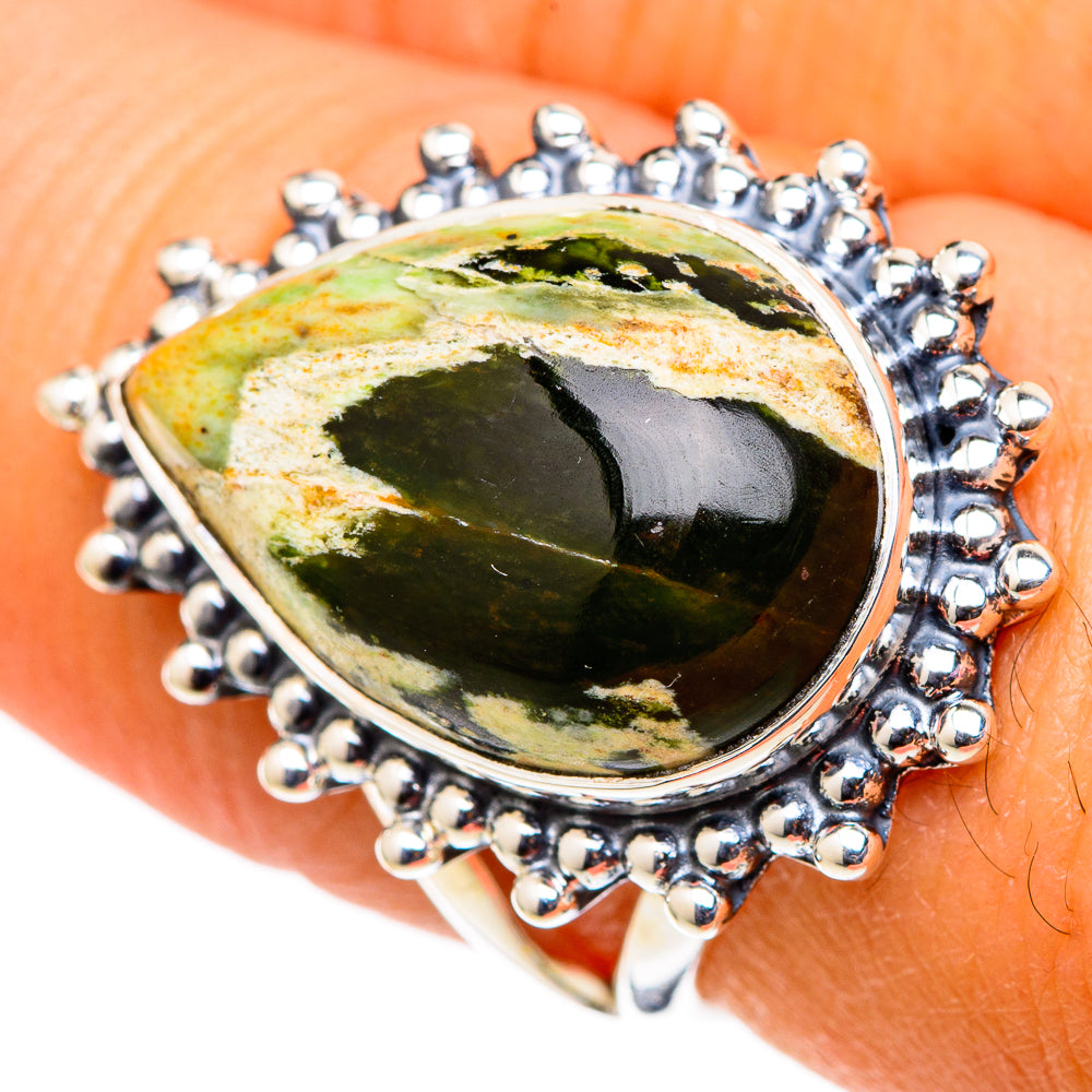 Ocean Jasper Rings handcrafted by Anasilvercos - RING105489
