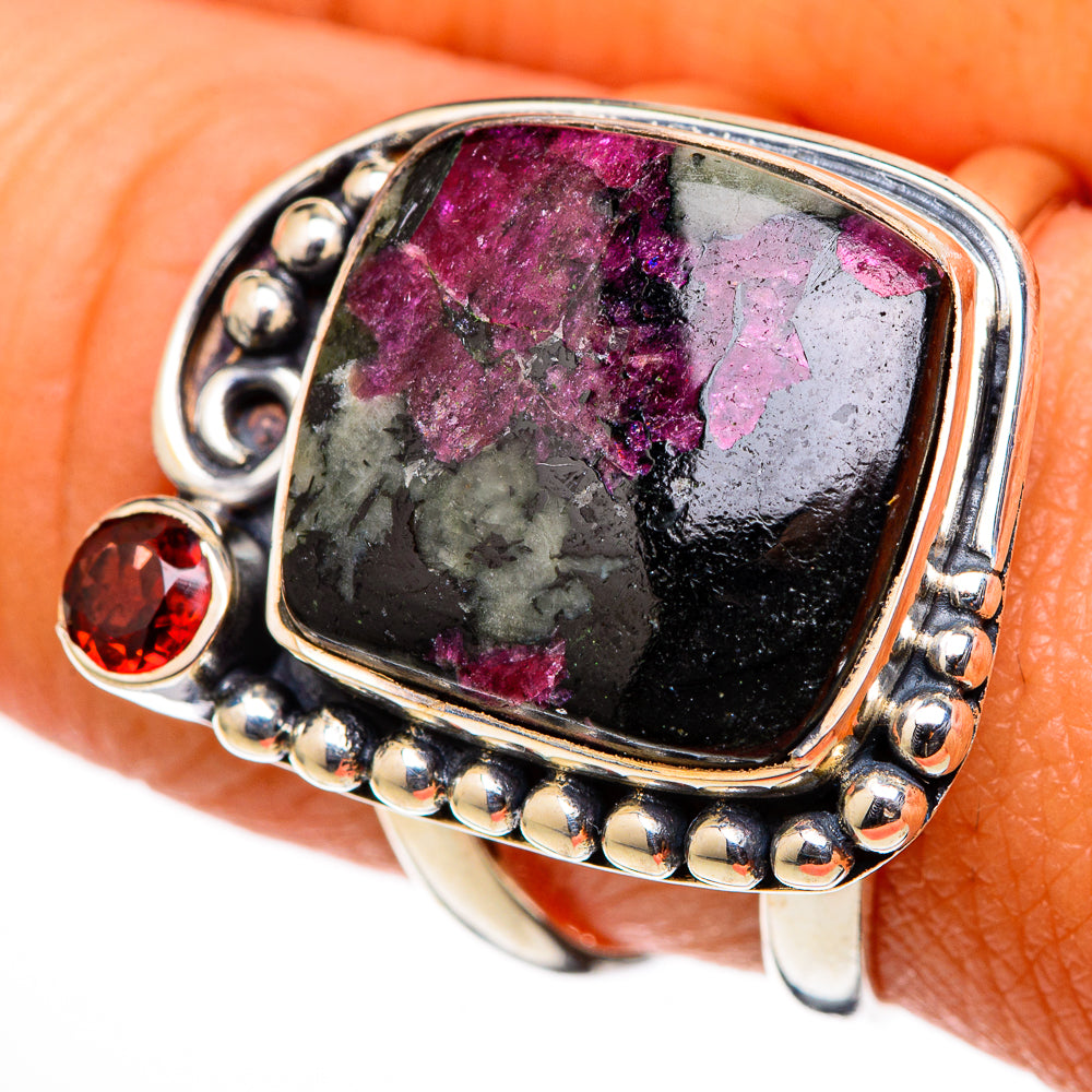 Russian Eudialyte Rings handcrafted by Anasilvercos - RING105499