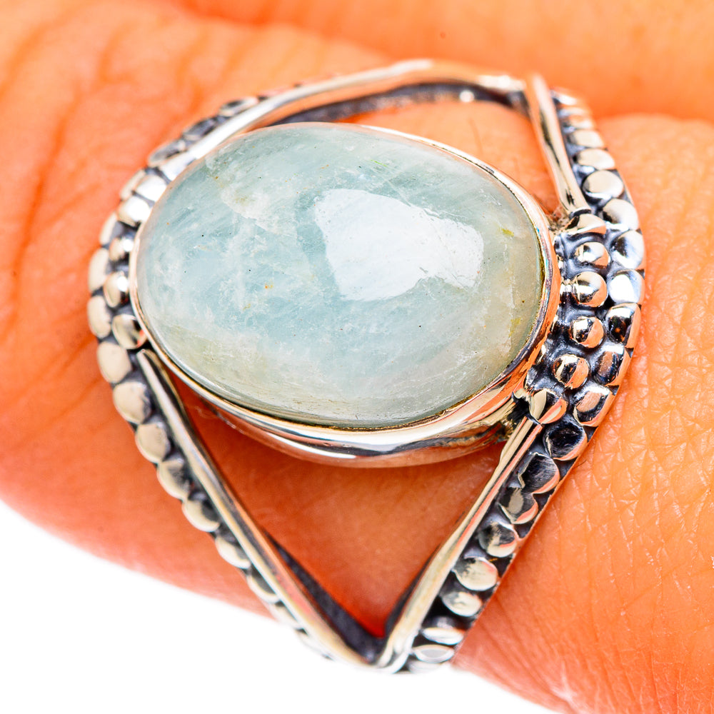Aquamarine Rings handcrafted by Anasilvercos - RING105519
