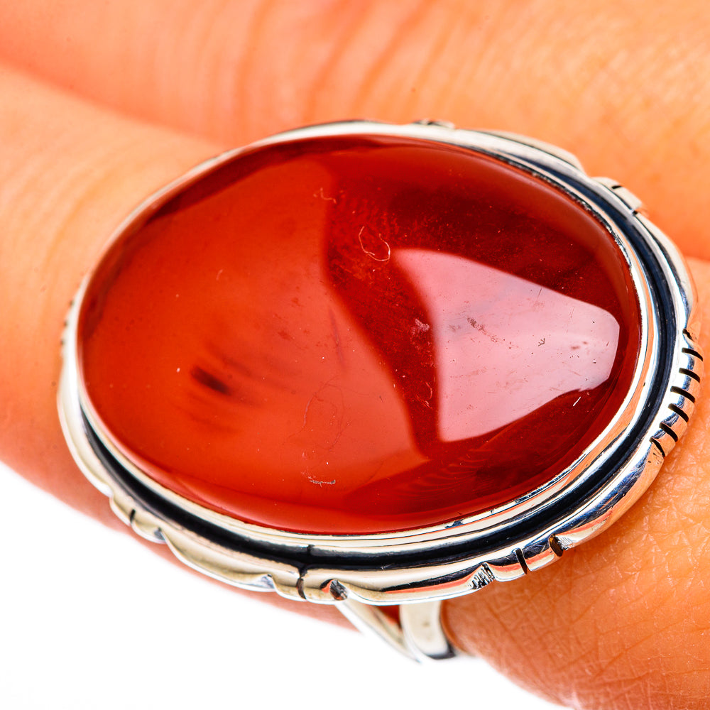 Red Onyx Rings handcrafted by Anasilvercos - RING105544