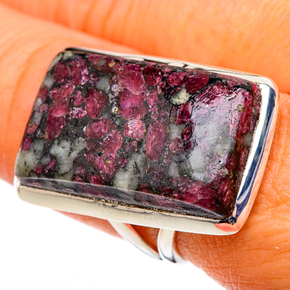 Russian Eudialyte Rings handcrafted by Anasilvercos - RING105548
